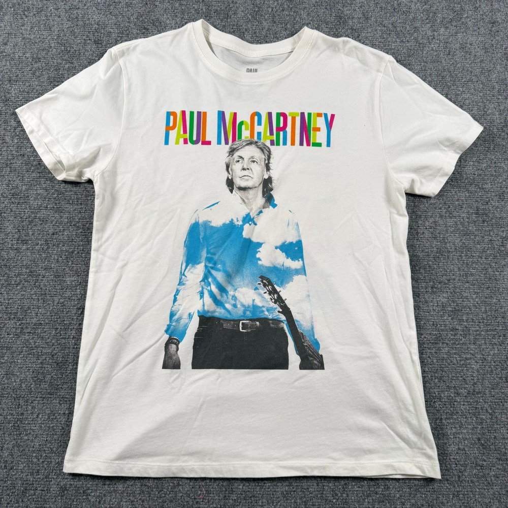 Paul McCartney Tour Shirt Mens Medium White Got Back 2022 Concert Graphic Tee
